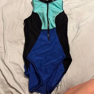 Blue bathing suit